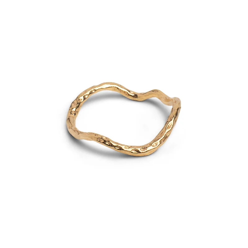 women’s bold gold rings-Ring, Sway