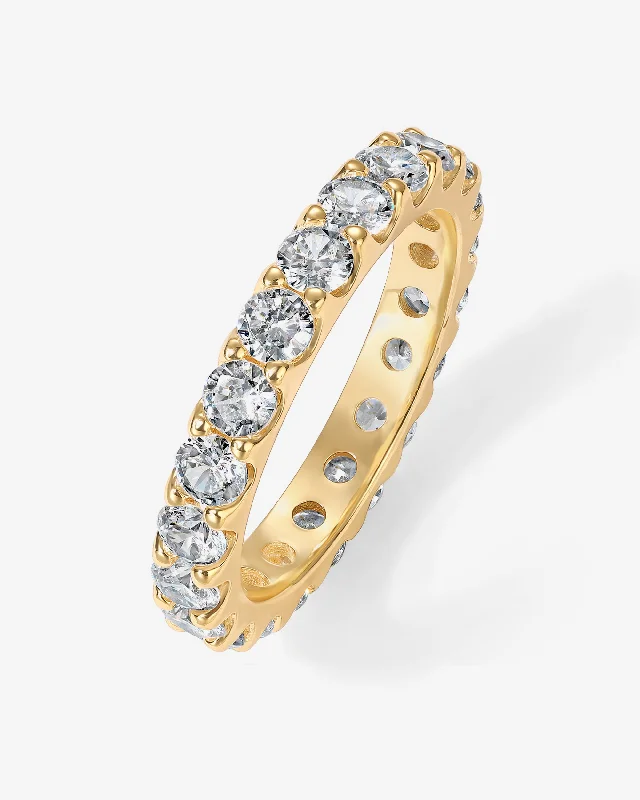 women’s twisted rings-Cubic Zirconia Stackable Eternity Ring