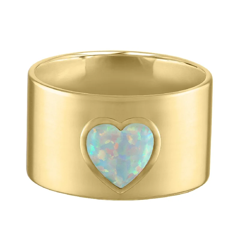 women’s infinity rings-The Billie Opal Cigar Band Ring