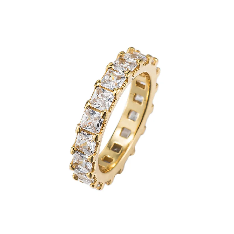 women’s one-of-a-kind rings-Zirconia Band Ring