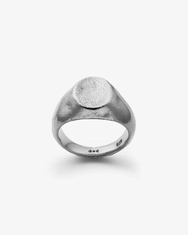 women’s stackable gemstone rings-Ode Signet Ring