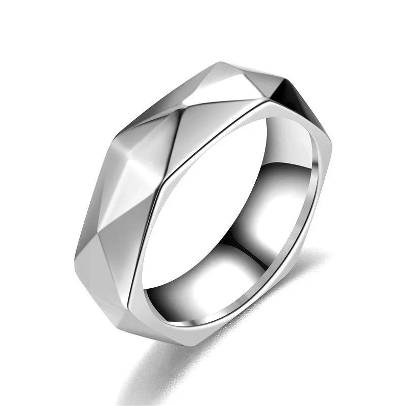 women’s nature-inspired rings-Diamond Cut Ring