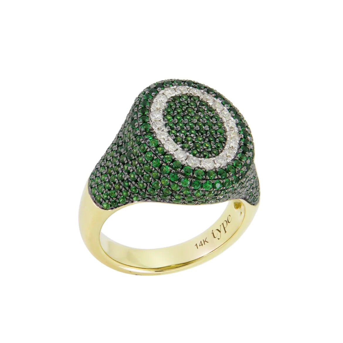 women’s bold rings-The 6th Gemstone Signet Ring