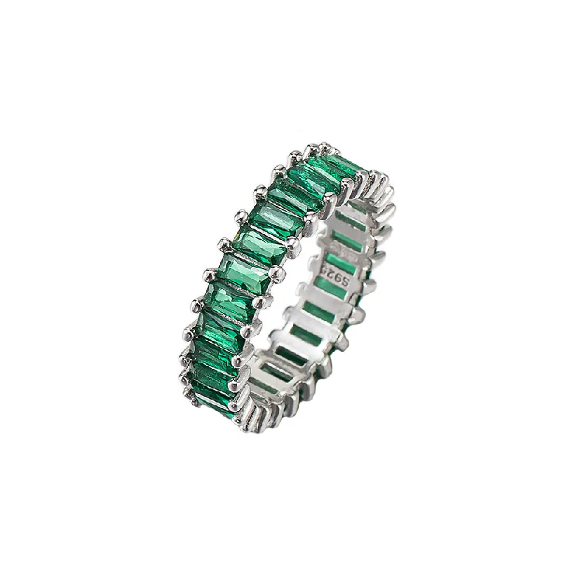 925 Sterling Silver Emerald