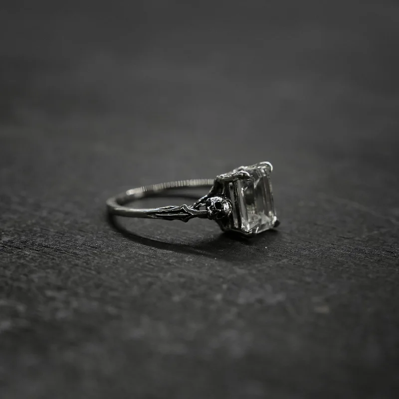 women’s statement rings-Elysium Ring - White Topaz - Made to Order